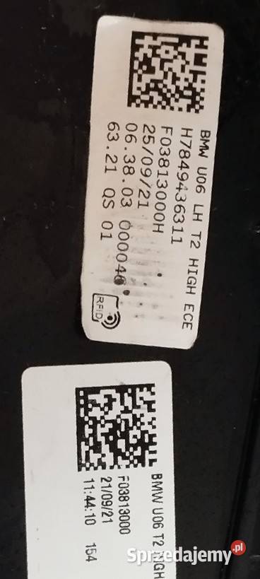 Lampa W KLAPĘ BMW 2 U06 H7849436311 osobowe Lampy tylne Oświetlenie Wschowa