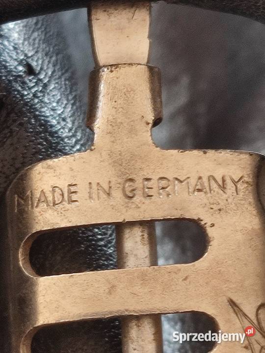 Niemiecki skórzany płaszcz oficerski z czasów ll podkarpackie Dulcza Wielka