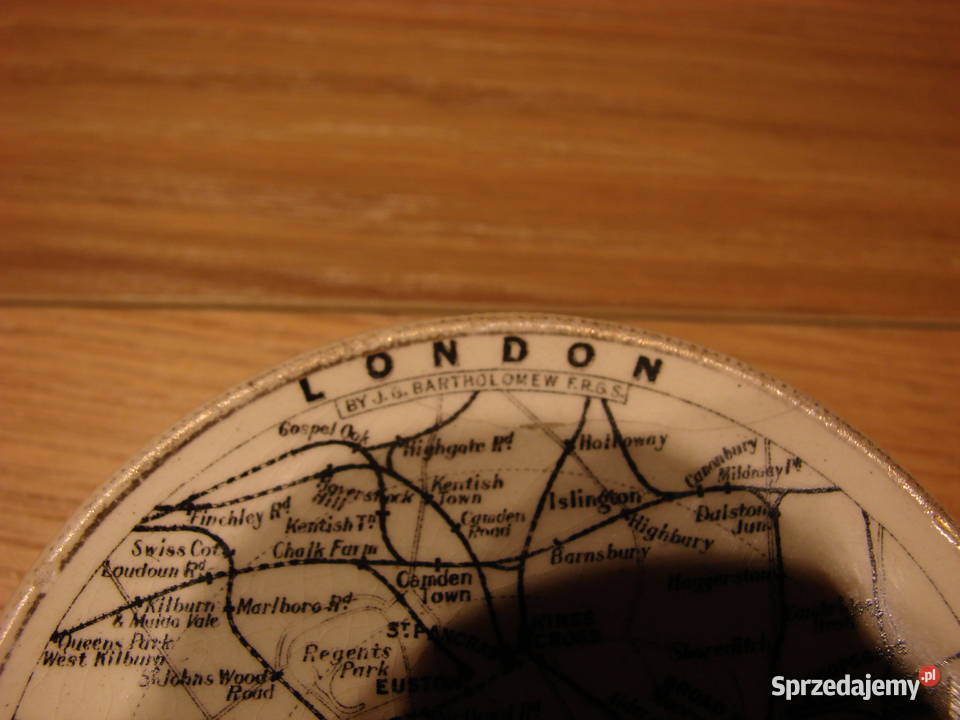 Central London stary przycisk do papieru Porcelana i szkło pomorskie