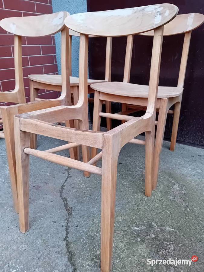 Krzesła drewniane 4 pr Hałasa Bielsko-Biała