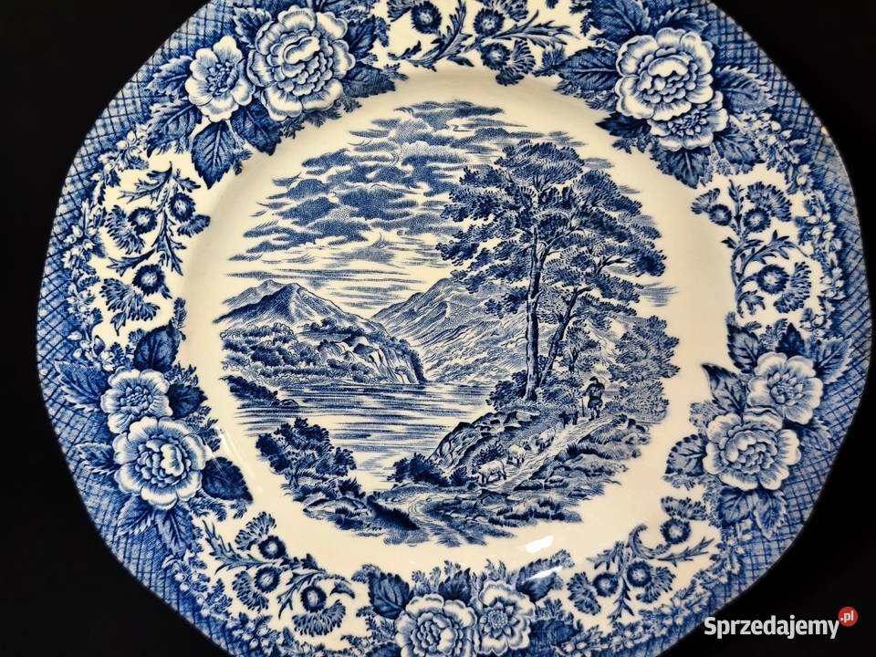 Talerz deserowy Lochs of Scotland Enoch Wedgwood Chełm