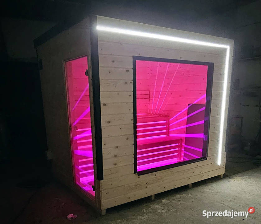 SAUNA OGRODOWA CUBE LUX 220 x 220 z oknem sprzedam