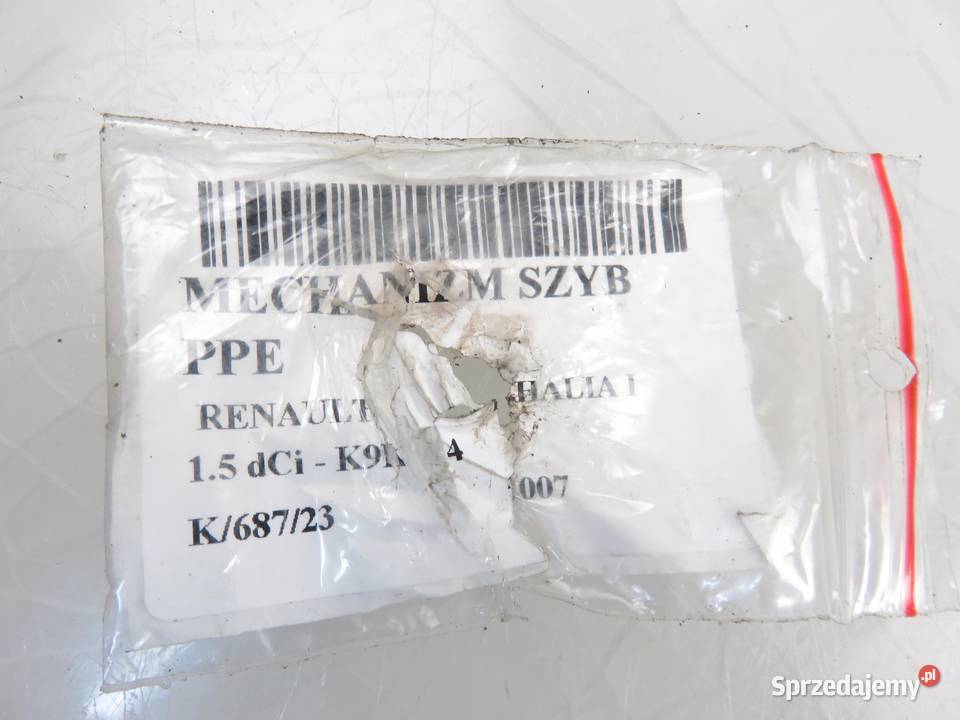 PODNOŚNIK SZYBY PRAWY PRZEDNI THALIA I Mechanizmy opuszczania szyb