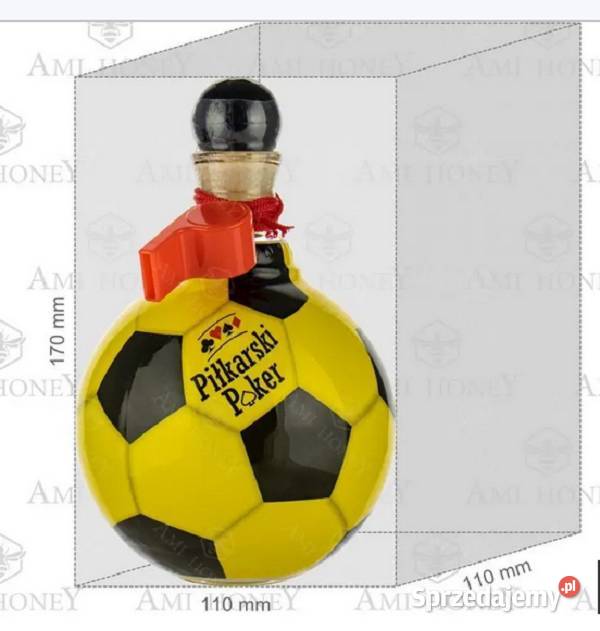 Butelka Likier Piłkarski Poker Cytrynówka 500 ml Porcelana i szkło Reszel sprzedam