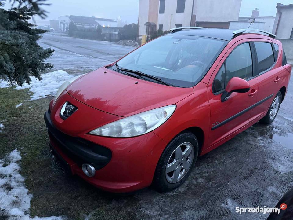 Peugeot 207 SW 14 8V czerwony 207 wielkopolskie Września