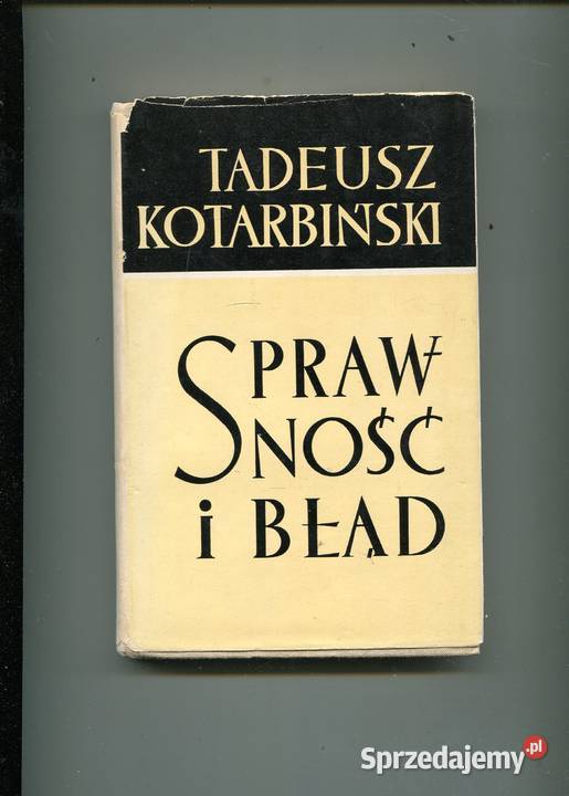 Sprawność i błąd Kotarbiński Kultura i Rozrywka Szczecin