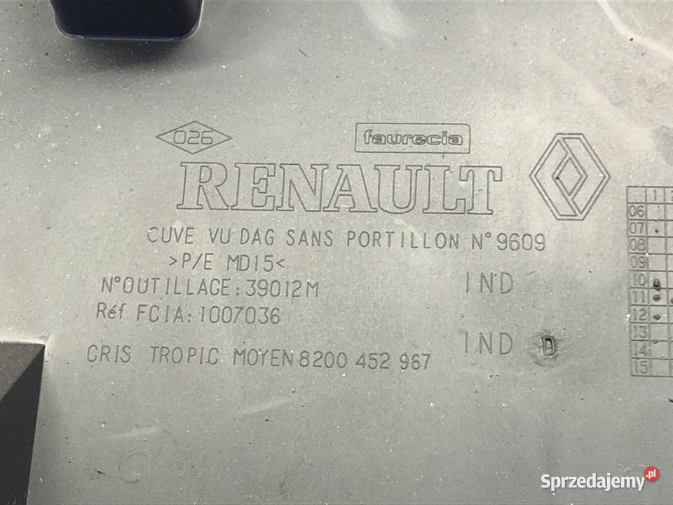 SCHOWEK PASAŻERA MERCEDES CITAN Minivan 1221