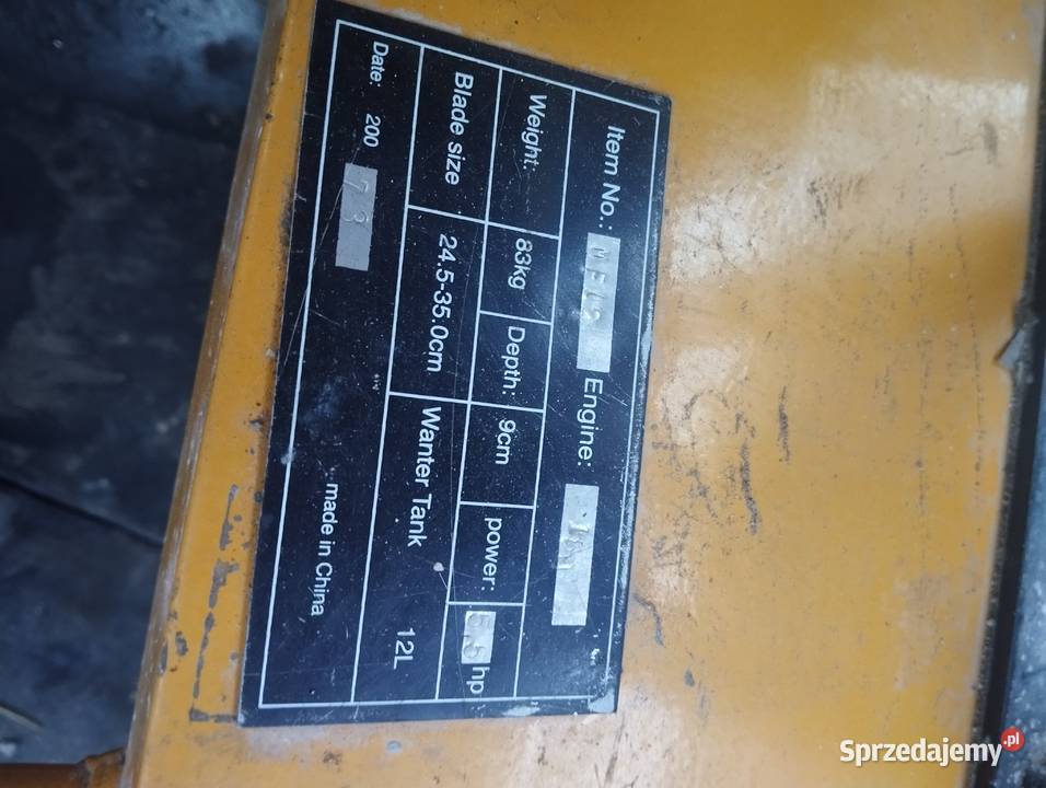 Piła do asfaltu Pozostałe małopolskie Bulowice