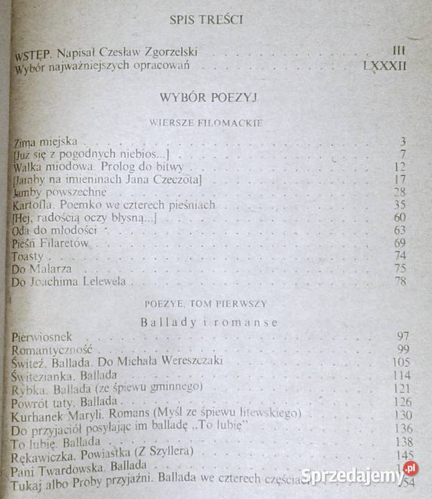 Wybór poezyj Tom 1 i 2 Adam Mickiewicz