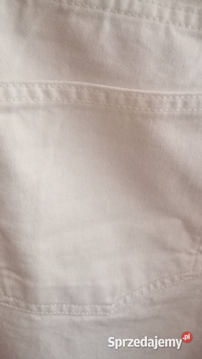 Białe jeansy petite szeroka nogawka Białystok sprzedam