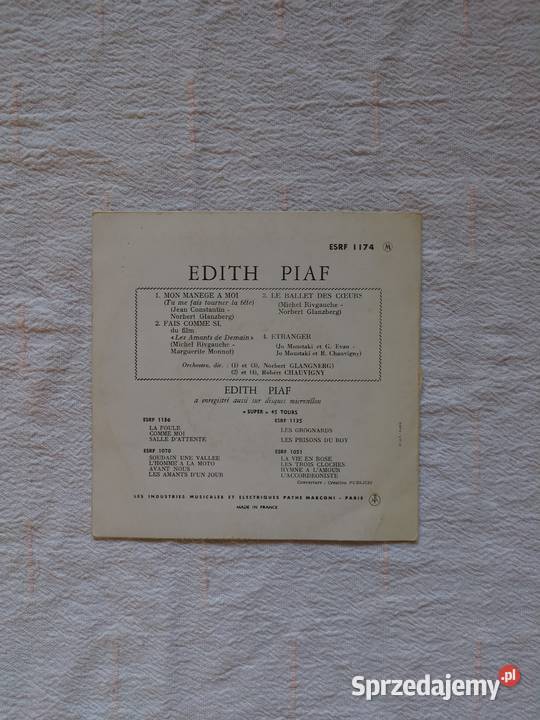 Kolekcja winyli dith Piaf