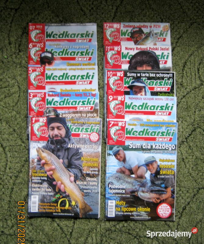 Wędkarski Świat 10 numerów małopolskie Kraków