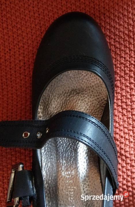 Czółenka botki czarne obcas wkładka 25 rozmiar inna Czółenka Warszawa
