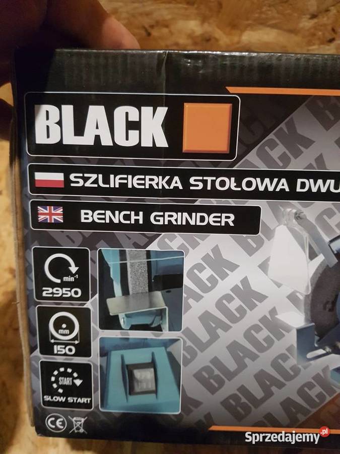 Szlifierka stołowa podwójna Black 46500 1550 W Głogowa
