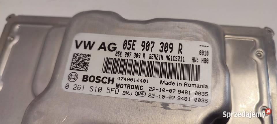 SKODA KAROQ KOMPUTER SILNIKA 15TSI 05E907309R osobowe