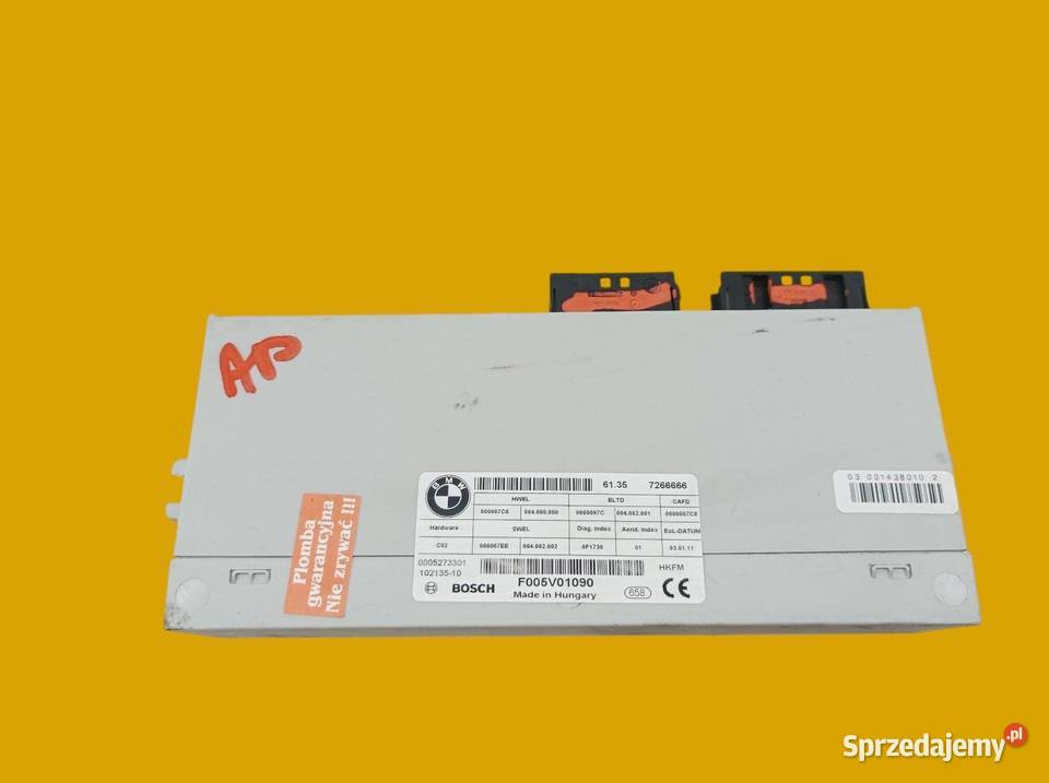 MODUŁ KLAPY BAGAŻNIKA 7266666 Bmw Seria 5 VI