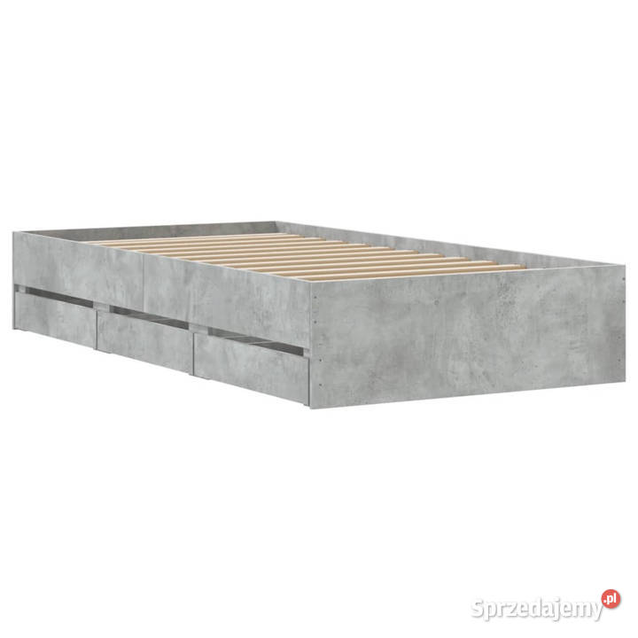 Rama łóżka z szufladami szarość betonu 90x200 Warszawa