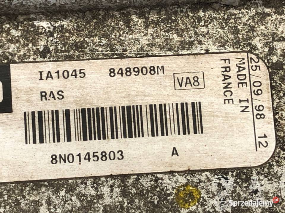 INTERCOOLER AUDI TT 8N 8N0145803A 18 180 9806 osobowe podkarpackie