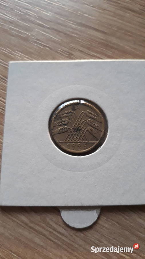 5 Fenigów Niemcy 1925 r men A