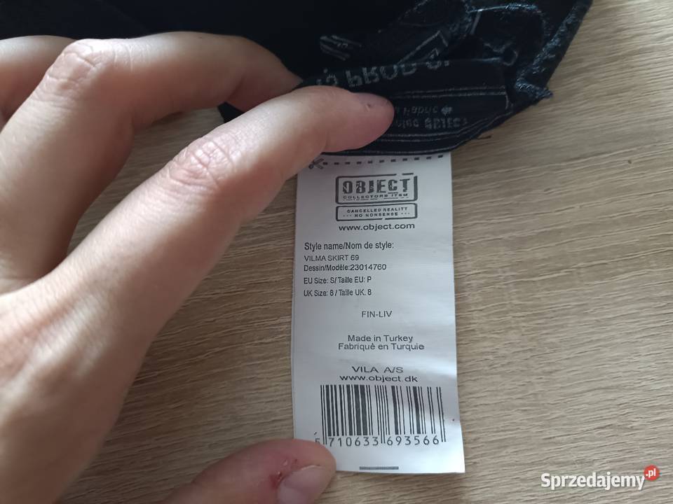 Spódniczka Mini Czarna S czarny Kwidzyn