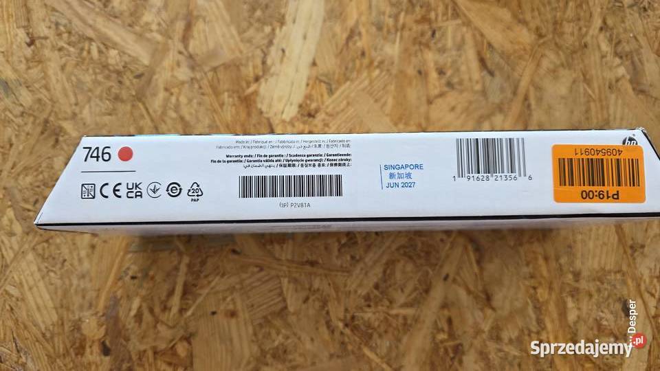Sprzedam nowy tusz hp DesignJet 746 Chromatic Warszawa