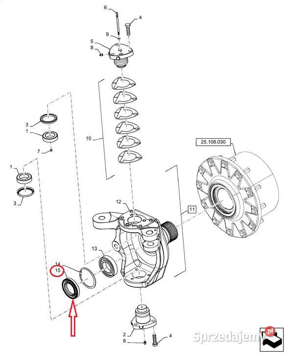 84397071 Uszczelniacz półosi krótkiej Case IH sprzedam
