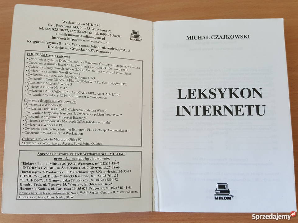 KSIĄŻKA Leksykon Internetu technologia kultura wielkopolskie Złotniki