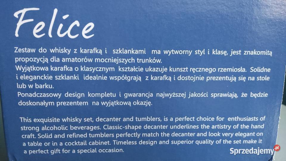 Zestaw do whisky Krosno Kraków