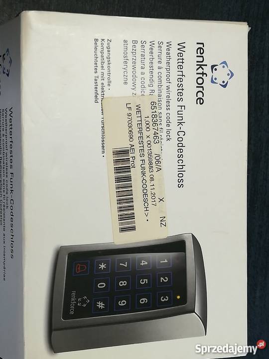 Zamek kodowy Renkforce 1359883 9 V IP55 Wrocław
