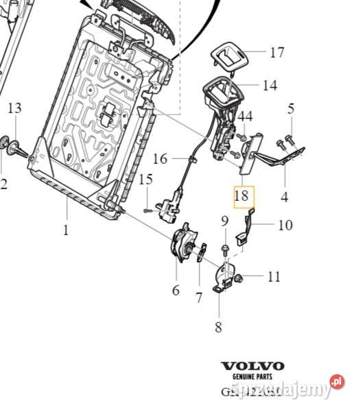 VOLVO V60 V90 XC60 II pokrywka oslona zamka Bielany Wrocławskie