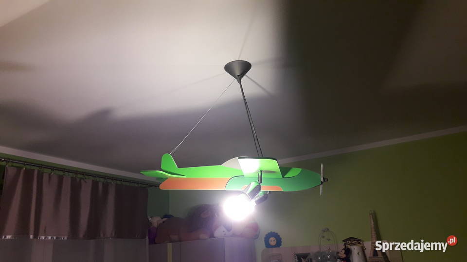 Lampa samolot odcienie zieleni Łącko