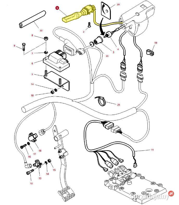 Dźwignia rewersu Massey Ferguson 3812630M92 podlaskie Białystok