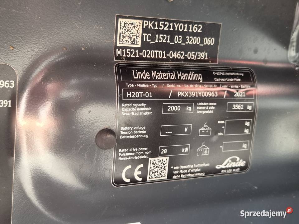 wózek widłowy LINDE H20 triplex pełna kabina Biłgoraj