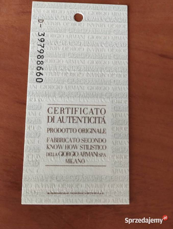 Zegarek marki Emporio Armani Piątnica Poduchowna