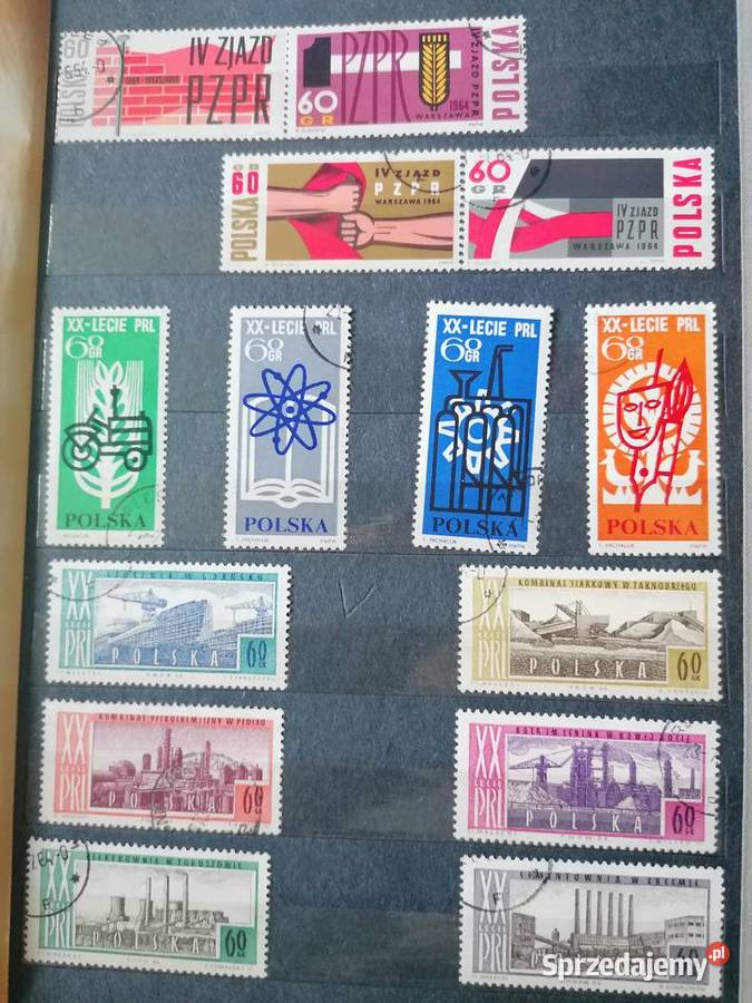 Album ze znaczkami nowymi i z pieczątkami lata Filatelistyka Kraków sprzedam