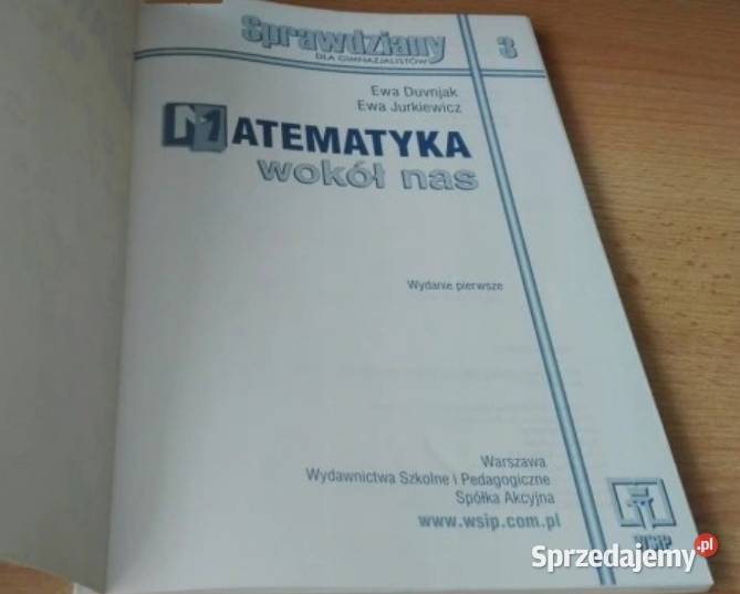 Matematyka wokół nas sprawdziany gimnazjum 3 miękka Gdańsk