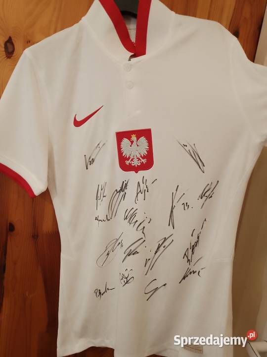 Koszulka Nike z autografami reprezentacji Polski