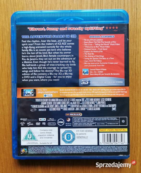 Rio 3D Carnival Party Edition Bluray En 2011 Parzęczew