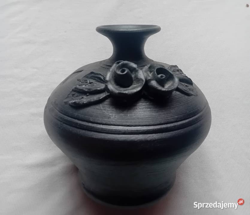 Lavinit wazon okres międzywojenny sygnowany Porcelana i szkło wielkopolskie Koźminek sprzedam