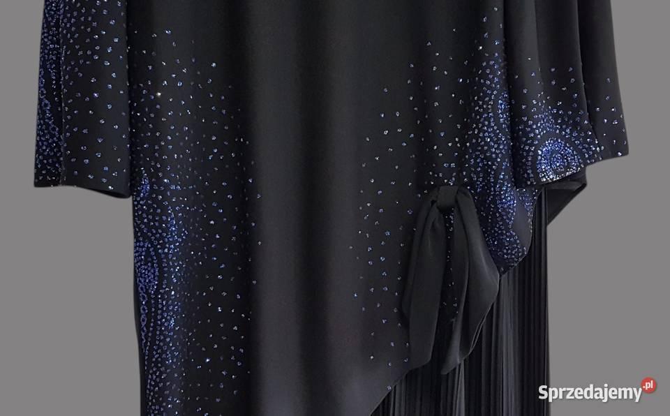 Damska długa elegancka sukienka plisowana czarna Spódnice i sukienki małopolskie Chrzanów sprzedam