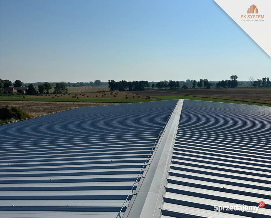Hala 500 m2 stalowa magazyn warsztat płyta Biskupice Ołoboczne