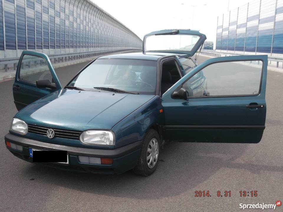VW Golf III 18 benzyna klima 3 drzwi zielony Samochody osobowe mazowieckie Marki