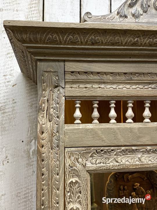 Francuska komodasłupkowa dąb bielony witryna w Meble Warszawa sprzedam