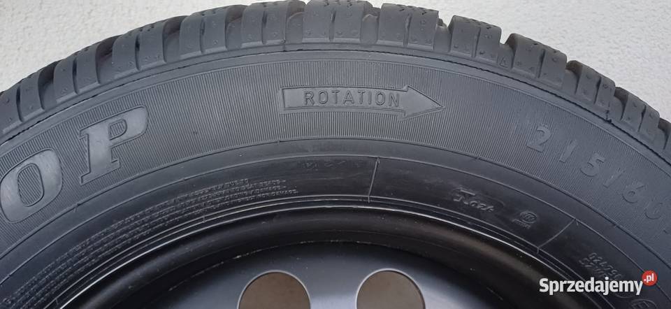 Nowa felga stalowa 5 x108 z oponą zimową Dunlop Reda