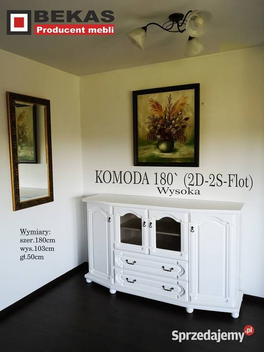 Styl nowa Szafa 130 3D z Lustrami Biały Dąb Włocławek