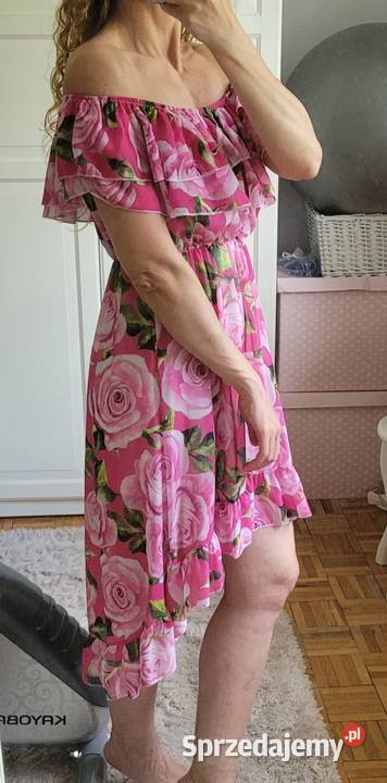 Nowa sukienka szyfonowa Soitalian xss Kwiatki Moda i Styl Poznań