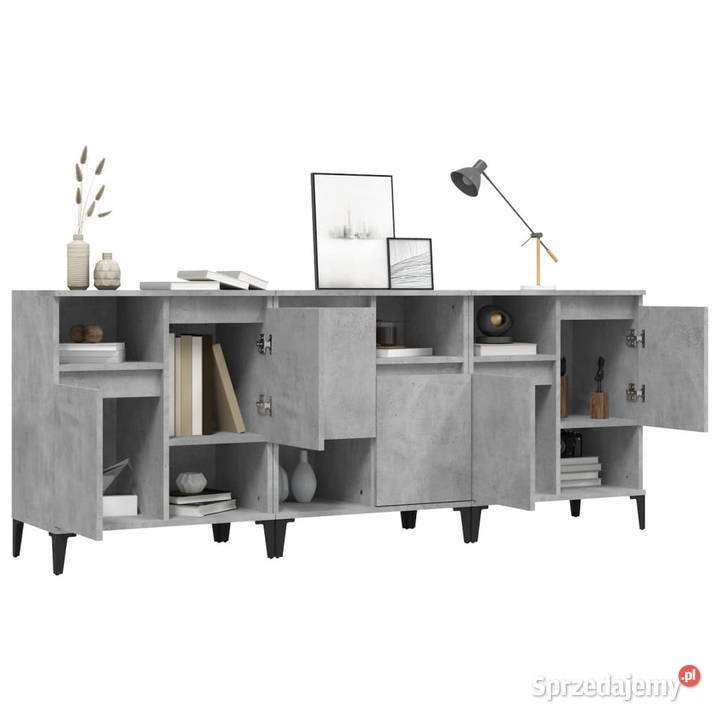 Komody 3 szarość betonu 60x35x70 WM3185747 mazowieckie Warszawa