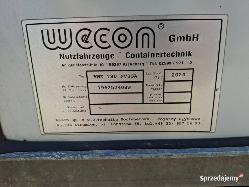 platformaskrzynia Wecon pc Komorniki