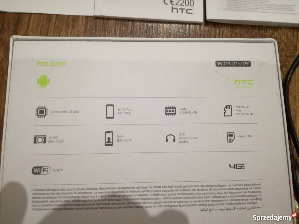 Sprzedam Smartfon HTC DESIRE 628 NOWY Dobra Dyktafon