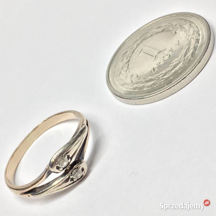 Pierścionek z RÓŻOWEGO złota 585 14K z Warszawa